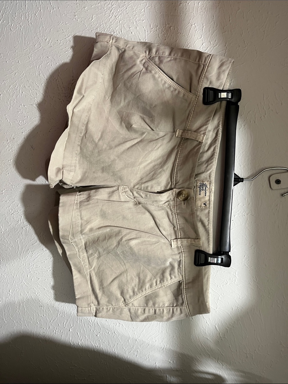 American Eagle Outfitters Light Beige Women’s Ultra Low Rise Shorts